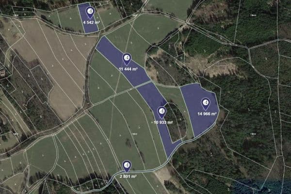 plot for sale, 44,686 m², Lodhéřov plot for sale, 44,686 m², Lodhéřov