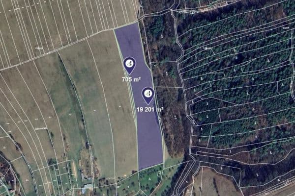 plot for sale, 19,906 m², Kaňovice plot for sale, 19,906 m², Kaňovice