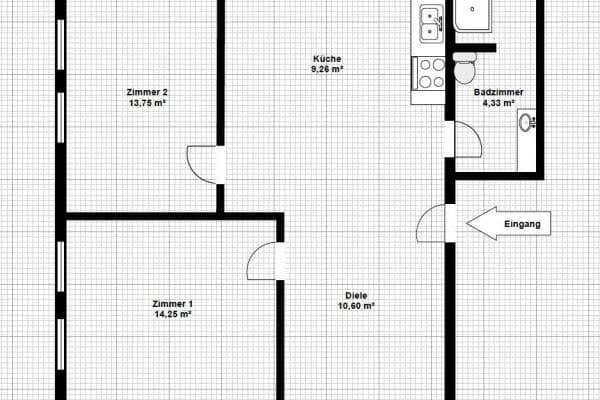 2 bedroom flat to rent, 51 m², Braunschweig 2 bedroom flat to rent, 51 m², Braunschweig