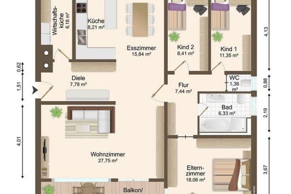 3 bedroom with open-plan kitchen flat for sale, 120 m², Friedensplatz 5, Heilbronn, Baden-Württemberg 3 bedroom with open-plan kitchen flat for sale, 120 m², Friedensplatz 5, Heilbronn, Baden-Württemberg