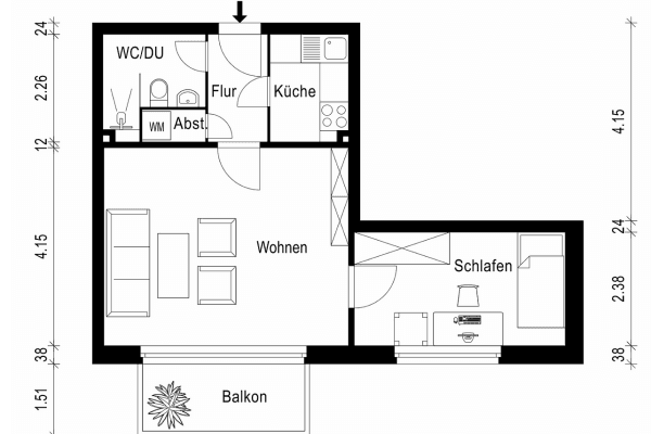 2 bedroom flat for sale, 45 m², Hamburg, Hamburg 2 bedroom flat for sale, 45 m², Hamburg, Hamburg