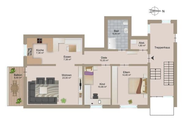 3 bedroom flat for sale, 84 m², Wiesloch 3 bedroom flat for sale, 84 m², Wiesloch