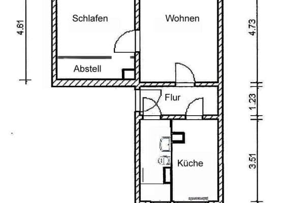 2 bedroom flat for sale, 46 m², Leipzig, Saxony 2 bedroom flat for sale, 46 m², Leipzig, Saxony