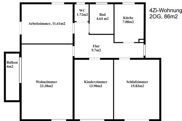 4 bedroom flat to rent, 86 m², Langelsheim-Lautenthal 4 bedroom flat to rent, 86 m², Langelsheim-Lautenthal