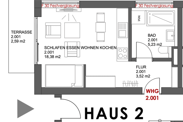 1 bedroom flat for sale, 30 m², Mühlrieder Weg 2a, Schrobenhausen, Bavaria 1 bedroom flat for sale, 30 m², Mühlrieder Weg 2a, Schrobenhausen, Bavaria