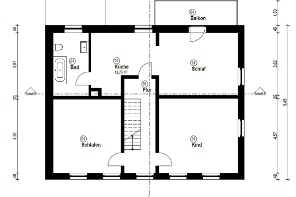3 bedroom flat to rent, 93 m², Schallbachgasse 2, Angelbachtal 3 bedroom flat to rent, 93 m², Schallbachgasse 2, Angelbachtal