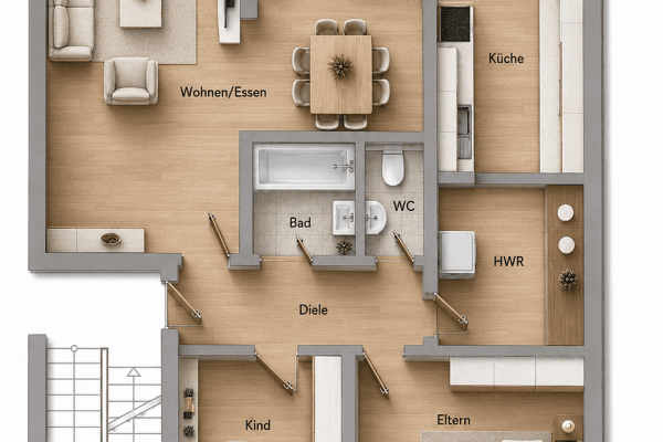 2 bedroom with open-plan kitchen flat for sale, 86 m², Im Brünnelinsgraben 11, Ettenheim 2 bedroom with open-plan kitchen flat for sale, 86 m², Im Brünnelinsgraben 11, Ettenheim