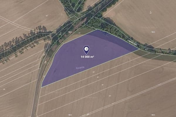plot for sale, 3,500 m², Krupá plot for sale, 3,500 m², Krupá