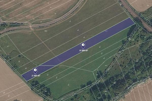 plot for sale, 2,663 m², Krupá, Středočeský Region plot for sale, 2,663 m², Krupá, Středočeský Region