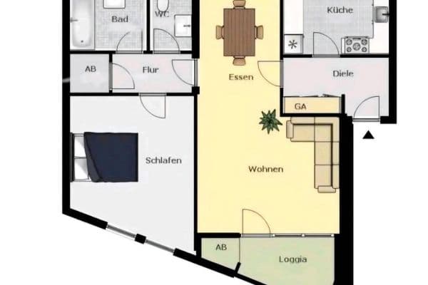 2 bedroom flat to rent, 70 m², Düsseldorf, North Rhine-Westphalia 2 bedroom flat to rent, 70 m², Düsseldorf, North Rhine-Westphalia