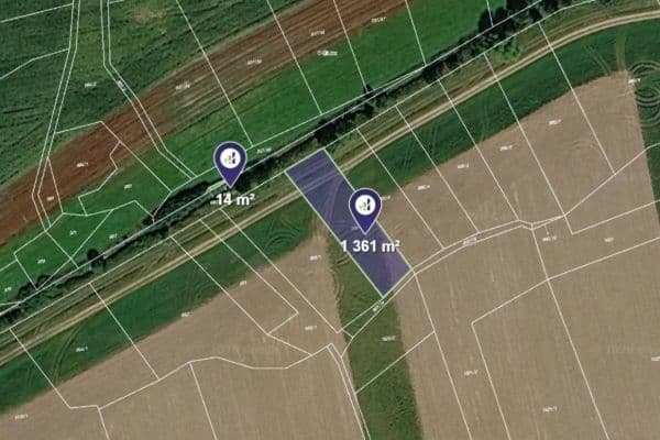 plot for sale, 1,362 m², Osek plot for sale, 1,362 m², Osek