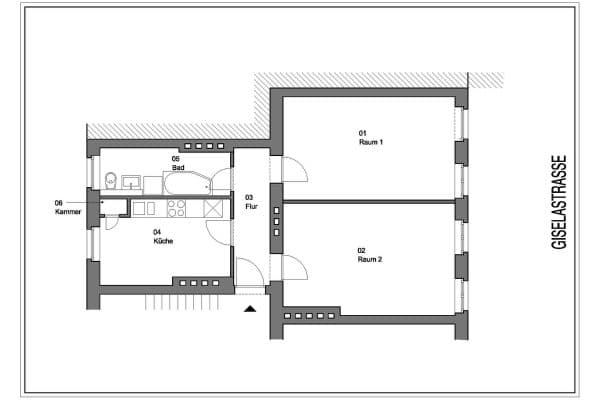2 bedroom flat to rent, 62 m², Giselastr.34, Berlin, Berlin 2 bedroom flat to rent, 62 m², Giselastr.34, Berlin, Berlin