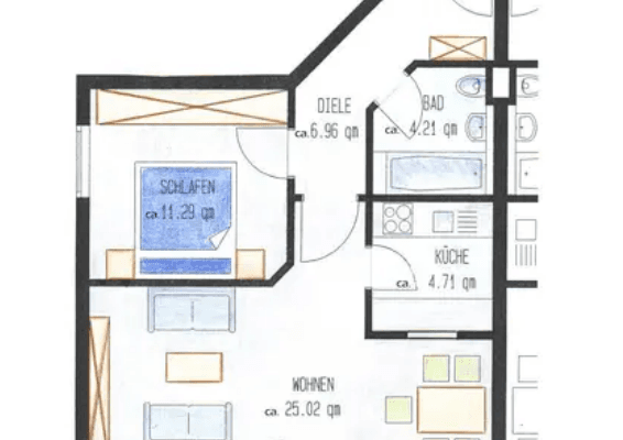 2 bedroom flat to rent, 58 m², Germering, Bavaria 2 bedroom flat to rent, 58 m², Germering, Bavaria