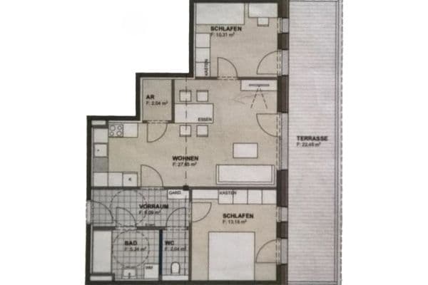 3 bedroom flat for sale, 67 m², Unken 3 bedroom flat for sale, 67 m², Unken