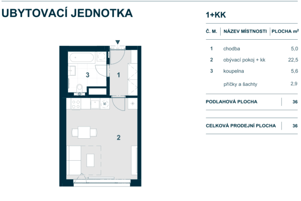 Studio flat for sale, 36 m², Lazaretní, Brno Studio flat for sale, 36 m², Lazaretní, Brno