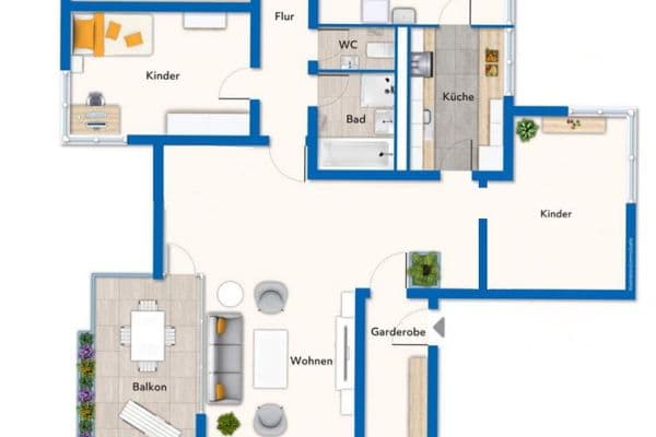 4 bedroom with open-plan kitchen flat for sale, 124 m², Kastenackerweg 10, Esslingen 4 bedroom with open-plan kitchen flat for sale, 124 m², Kastenackerweg 10, Esslingen