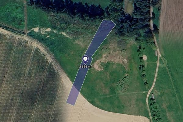 plot for sale, 3,399 m², Předín, Vysočina Region plot for sale, 3,399 m², Předín, Vysočina Region