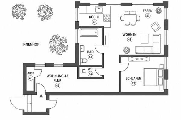 2 bedroom flat to rent, 84 m², Albstadt, Baden-Württemberg 2 bedroom flat to rent, 84 m², Albstadt, Baden-Württemberg