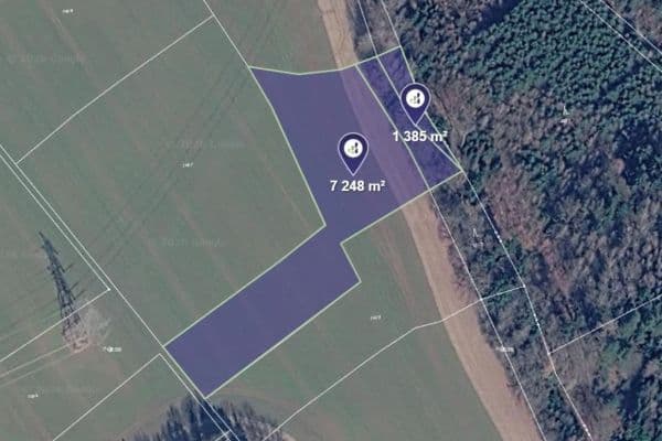 plot for sale, 7,194 m², Vlastibořice plot for sale, 7,194 m², Vlastibořice
