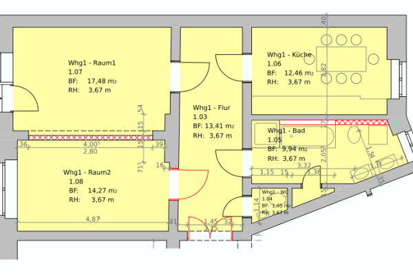 2 bedroom flat to rent, 70 m², Bahnhofstraße 50 / Konsulstraße 37, Görlitz, Saxony 2 bedroom flat to rent, 70 m², Bahnhofstraße 50 / Konsulstraße 37, Görlitz, Saxony