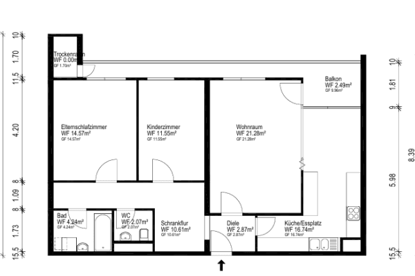 3 bedroom flat to rent, 86 m², Friedrich-Ebert-Straße 15, Sindelfingen 3 bedroom flat to rent, 86 m², Friedrich-Ebert-Straße 15, Sindelfingen