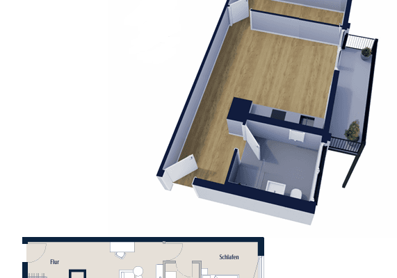 1 bedroom with open-plan kitchen flat to rent, 54 m², München, Bavaria 1 bedroom with open-plan kitchen flat to rent, 54 m², München, Bavaria