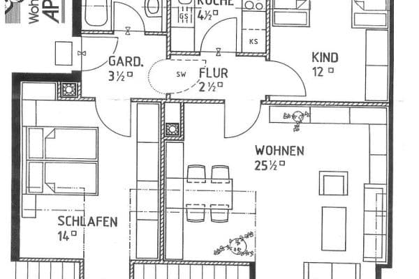 3 bedroom flat to rent, 70 m², Karlsbader Strasse 32, Erding, Bavaria 3 bedroom flat to rent, 70 m², Karlsbader Strasse 32, Erding, Bavaria