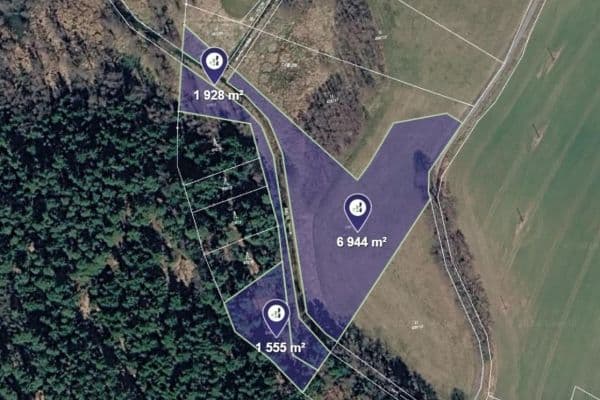 plot for sale, 10,427 m², Novosedly nad Nežárkou plot for sale, 10,427 m², Novosedly nad Nežárkou