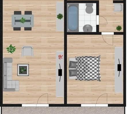 2 bedroom flat to rent, 58 m², Passau, Bavaria 2 bedroom flat to rent, 58 m², Passau, Bavaria