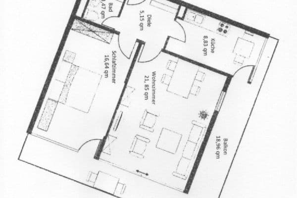 2 bedroom flat to rent, 60 m², St-Benedikt-Str. 1, Unterschleissheim, Bavaria 2 bedroom flat to rent, 60 m², St-Benedikt-Str. 1, Unterschleissheim, Bavaria