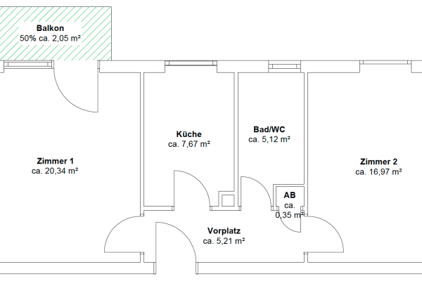 2 bedroom flat to rent, 57 m², Friedenstraße 4, Augsburg, Bavaria 2 bedroom flat to rent, 57 m², Friedenstraße 4, Augsburg, Bavaria
