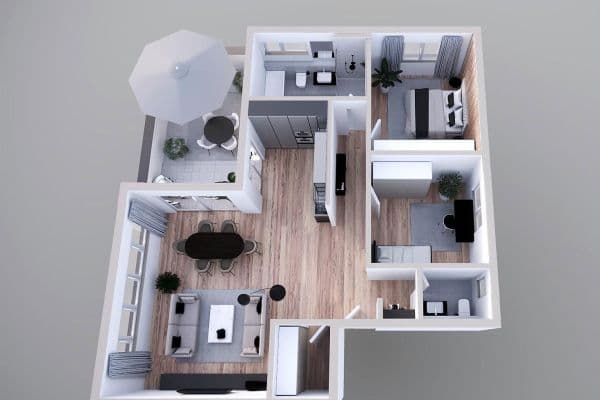 2 bedroom with open-plan kitchen flat for sale, 104 m², Philippsburg 2 bedroom with open-plan kitchen flat for sale, 104 m², Philippsburg