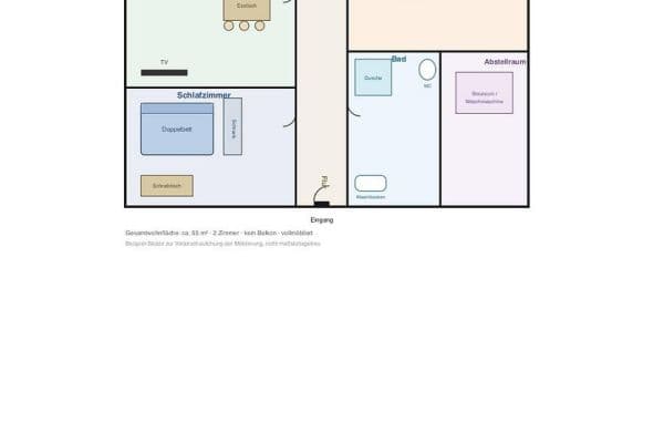 2 bedroom flat to rent, 55 m², Finkenwerder, Hamburg 2 bedroom flat to rent, 55 m², Finkenwerder, Hamburg