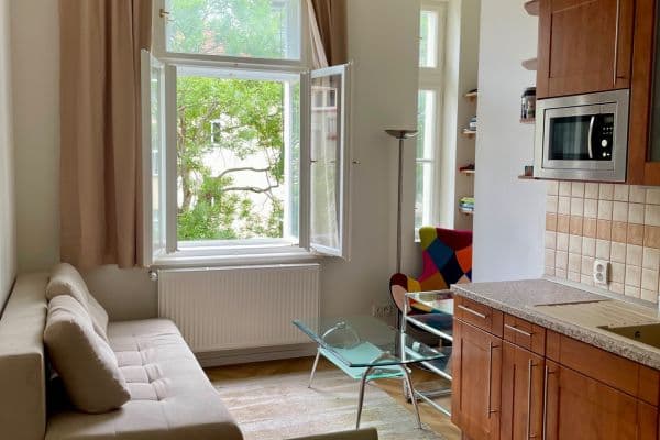 1 bedroom with open-plan kitchen flat to rent, 45 m², Finská, Prague 1 bedroom with open-plan kitchen flat to rent, 45 m², Finská, Prague