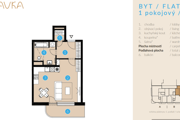 Studio flat to rent, 44 m², Nad Kolčavkou, Praha Studio flat to rent, 44 m², Nad Kolčavkou, Praha