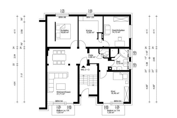 4 bedroom flat for sale, 105 m², Heiligenhaus 4 bedroom flat for sale, 105 m², Heiligenhaus