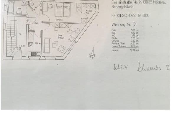 1 bedroom with open-plan kitchen flat to rent, 53 m², Einsteinstr 15, Heidenau 1 bedroom with open-plan kitchen flat to rent, 53 m², Einsteinstr 15, Heidenau