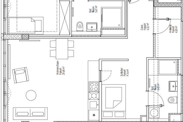 Studio flat to rent, 56 m², Fürstenrieder Str. 285, München, Bavaria Studio flat to rent, 56 m², Fürstenrieder Str. 285, München, Bavaria