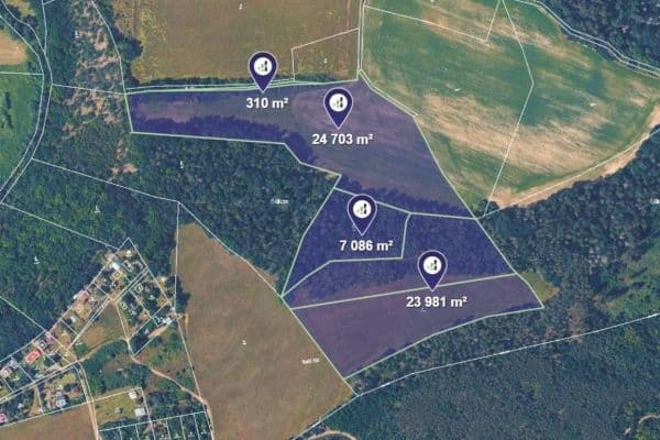 plot for sale, 56,080 m², Bojanovice plot for sale, 56,080 m², Bojanovice