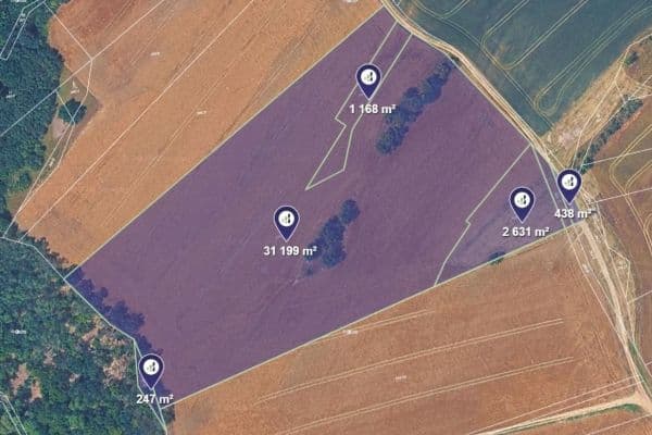 plot for sale, 35,683 m², Bojanovice plot for sale, 35,683 m², Bojanovice