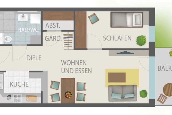 2 bedroom flat to rent, 55 m², Bgm.-Bohl-Str. 54, Augsburg 2 bedroom flat to rent, 55 m², Bgm.-Bohl-Str. 54, Augsburg