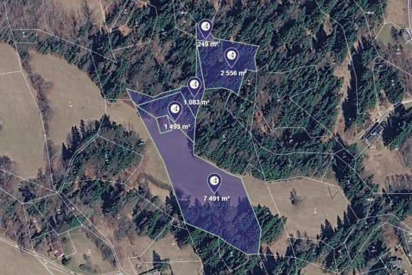 plot for sale, 12,872 m², Smržovka plot for sale, 12,872 m², Smržovka