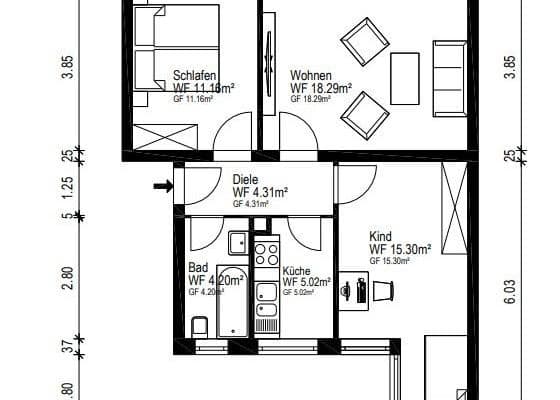 3 bedroom flat for sale, 58 m², Frankfurt am Main, Hesse 3 bedroom flat for sale, 58 m², Frankfurt am Main, Hesse