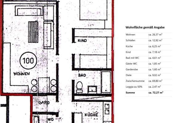3 bedroom flat for sale, 72 m², Liederbach 3 bedroom flat for sale, 72 m², Liederbach