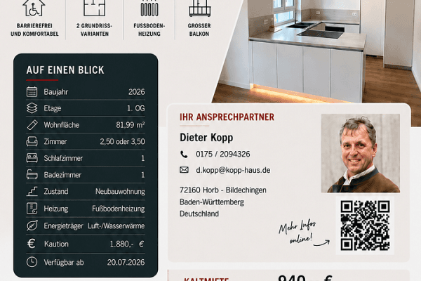 1 bedroom with open-plan kitchen flat to rent, 82 m², Horb am Neckar 1 bedroom with open-plan kitchen flat to rent, 82 m², Horb am Neckar