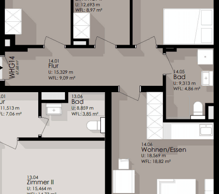 2 bedroom with open-plan kitchen flat to rent, 68 m², Oldenburg, Lower Saxony 2 bedroom with open-plan kitchen flat to rent, 68 m², Oldenburg, Lower Saxony