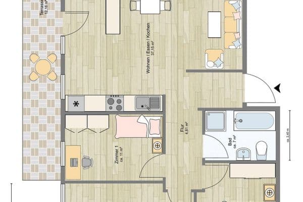 4 bedroom flat for sale, 96 m², Brunnengasse 6, Ingersheim 4 bedroom flat for sale, 96 m², Brunnengasse 6, Ingersheim