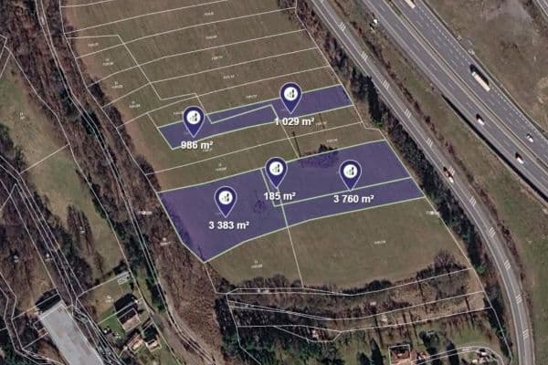 plot for sale, 9,343 m², Mirošovice plot for sale, 9,343 m², Mirošovice