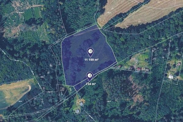 plot for sale, 11,933 m², Mirošovice plot for sale, 11,933 m², Mirošovice