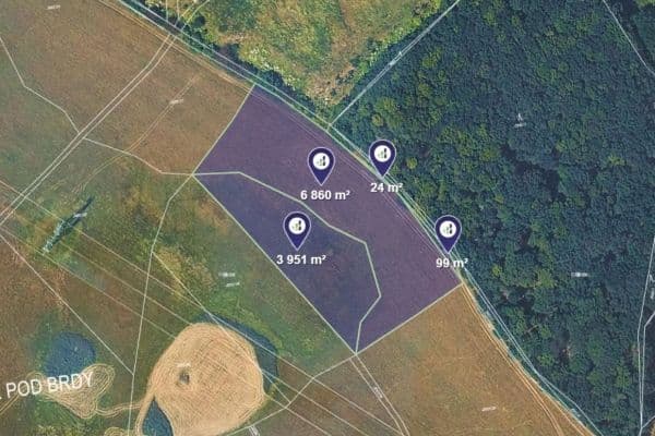 plot for sale, 10,934 m², Mníšek pod Brdy plot for sale, 10,934 m², Mníšek pod Brdy